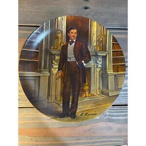 Edwin M Knowles 1981 Gone with the Wind Rhett Butler plate 9855N in box